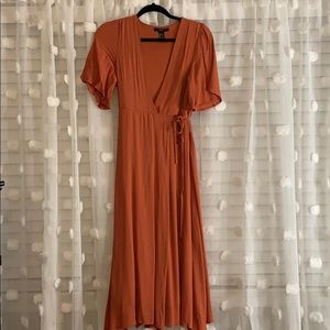 Worn 1x Forever 21 Rust Midi Dress